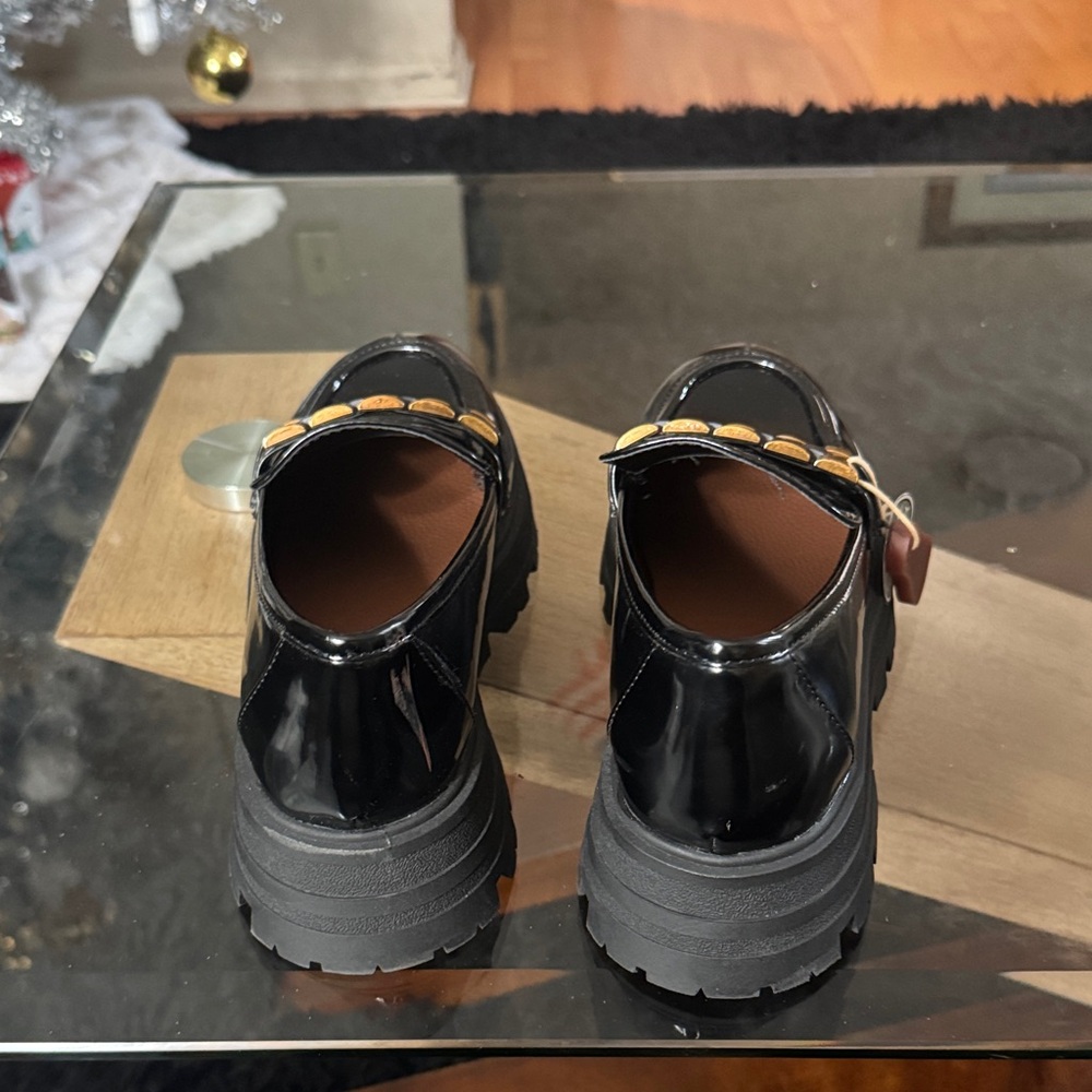 MIA Black and Tan Women's Loafers - Picture 6 of 8